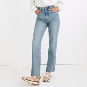 Madewell Perfect Vintage Straight Jeans Women's 28 High Rise Hoye Light Wash